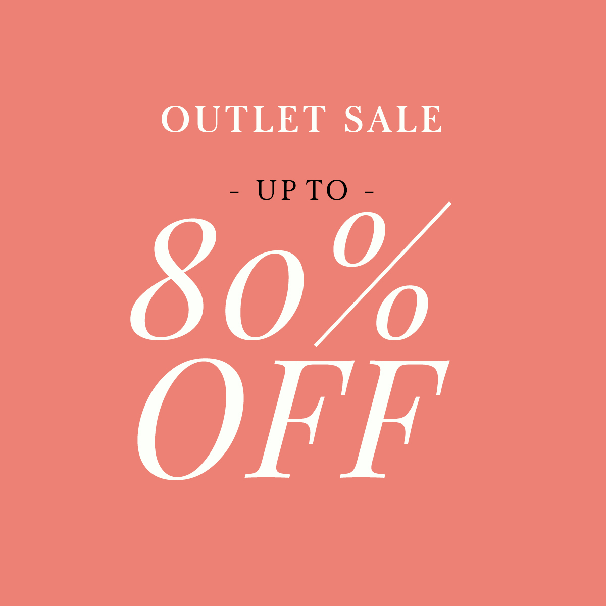 アウトレットセール MAX80%OFF