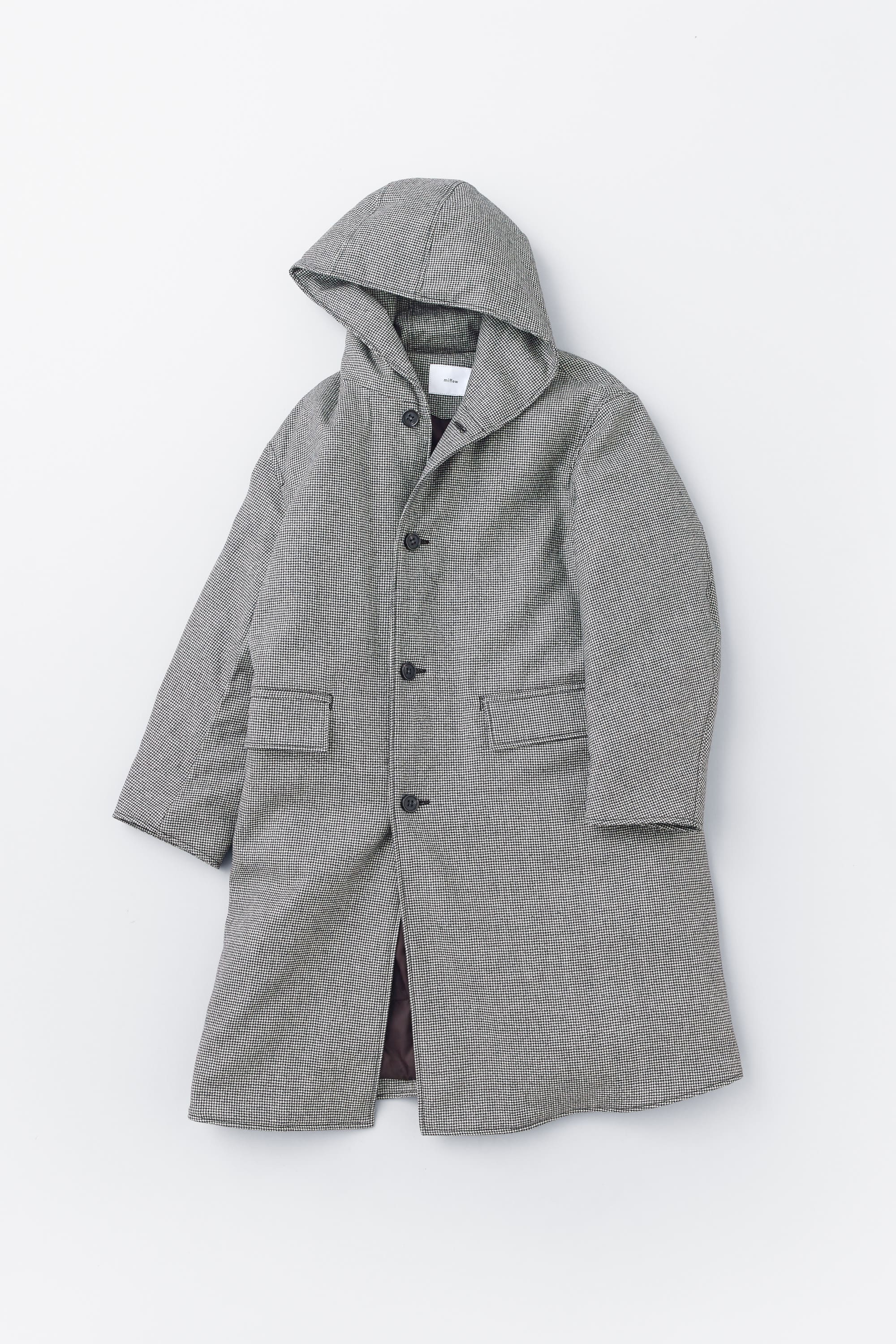 Wool Hooded Down Coat