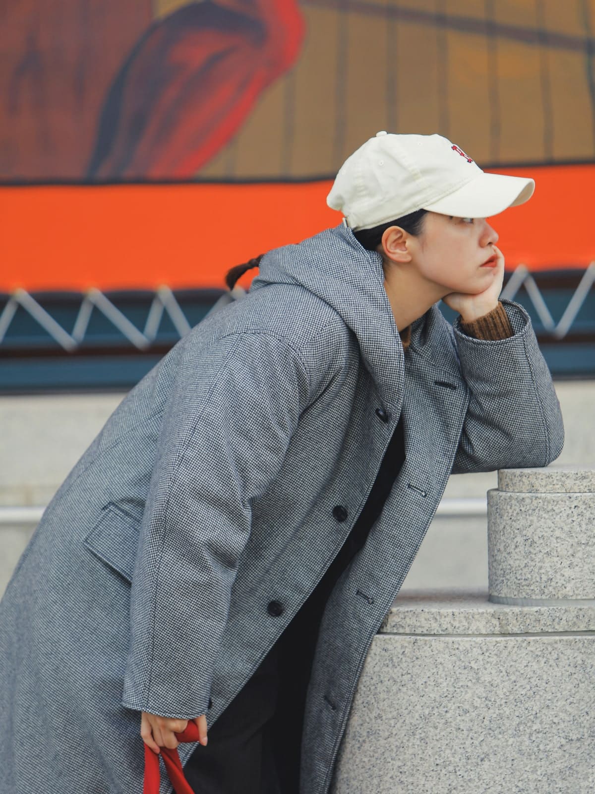 miffew ミフューウール フーデット ダウン コート WOOL HOODED DOWN COAT